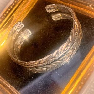 Sterling Silver PRICE CUT ( Taxco) Twisted Design Bracelet/ Cuff